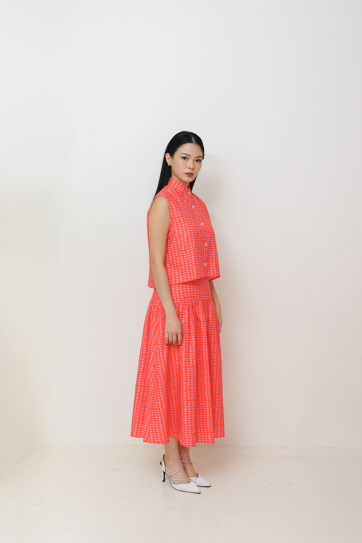 Xia Skirt Coral Red (PRE-ORDER)