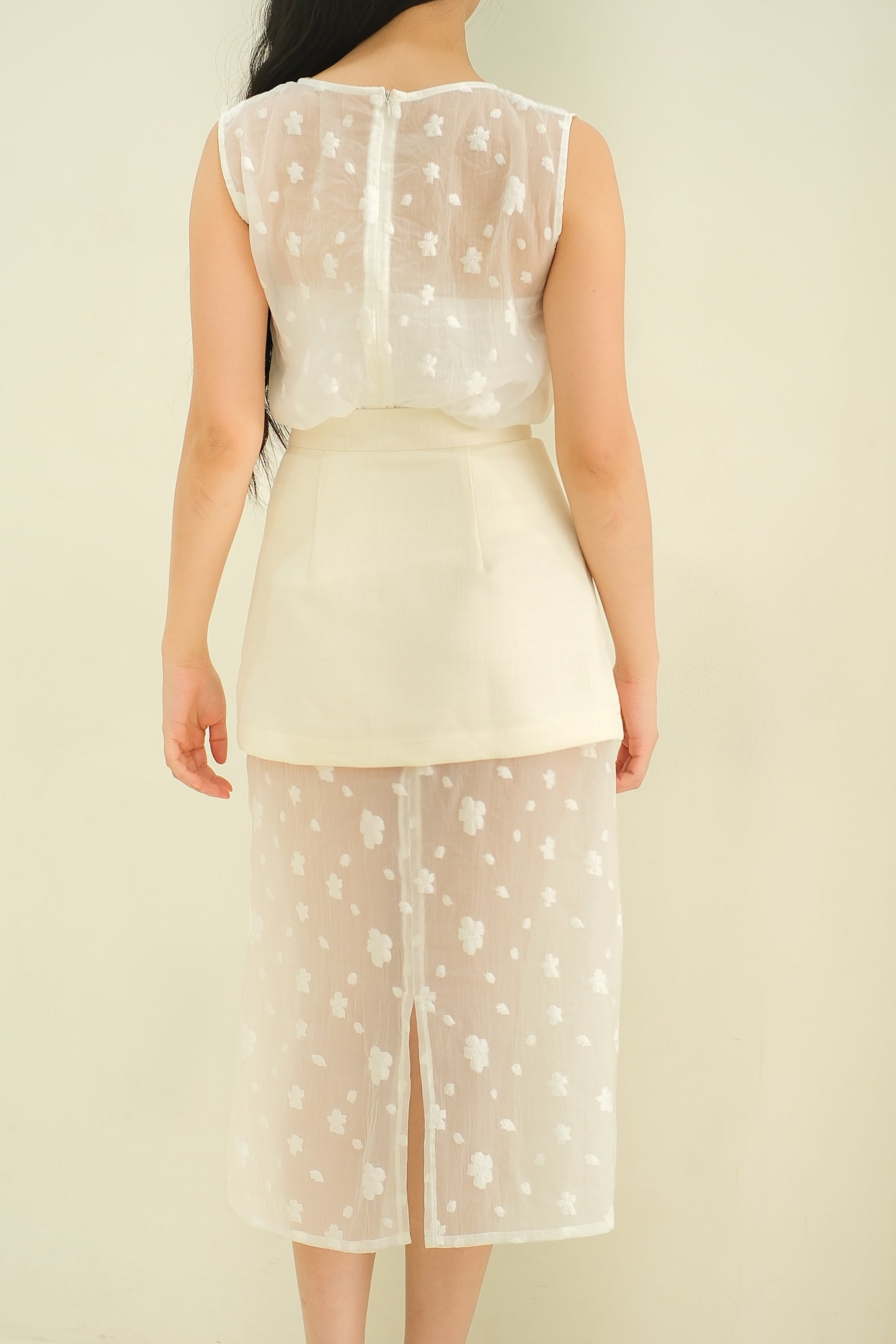 Reef Daisy Tweed Organza skirt