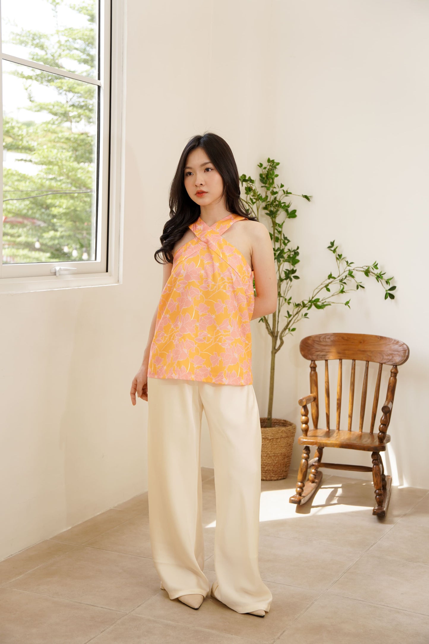 X Peach Halter