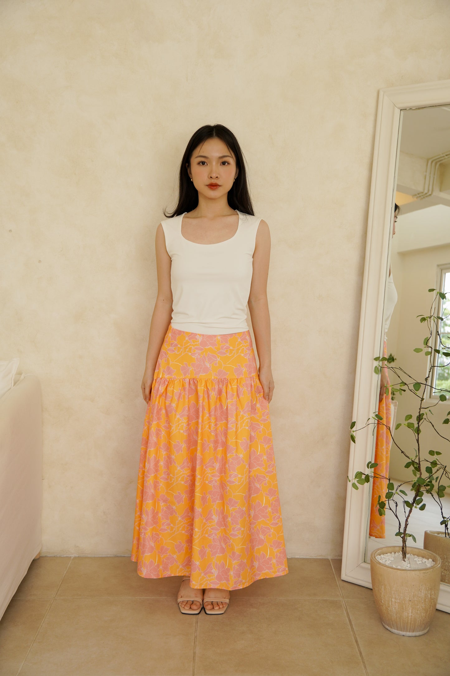 Xia Skirt Peach Pink (PRE-ORDER)