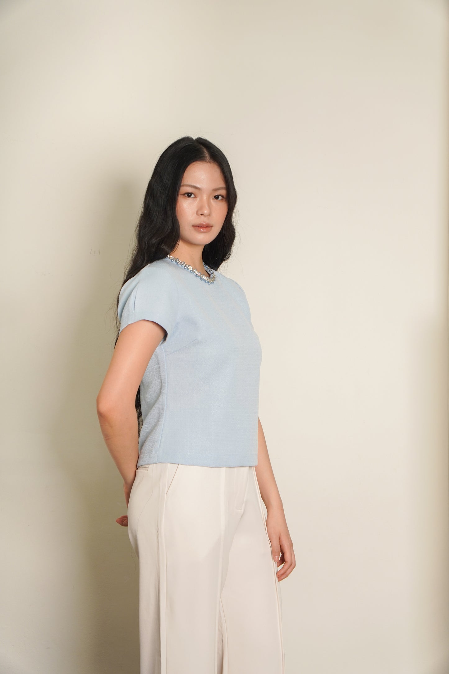 Pearly Blue Top