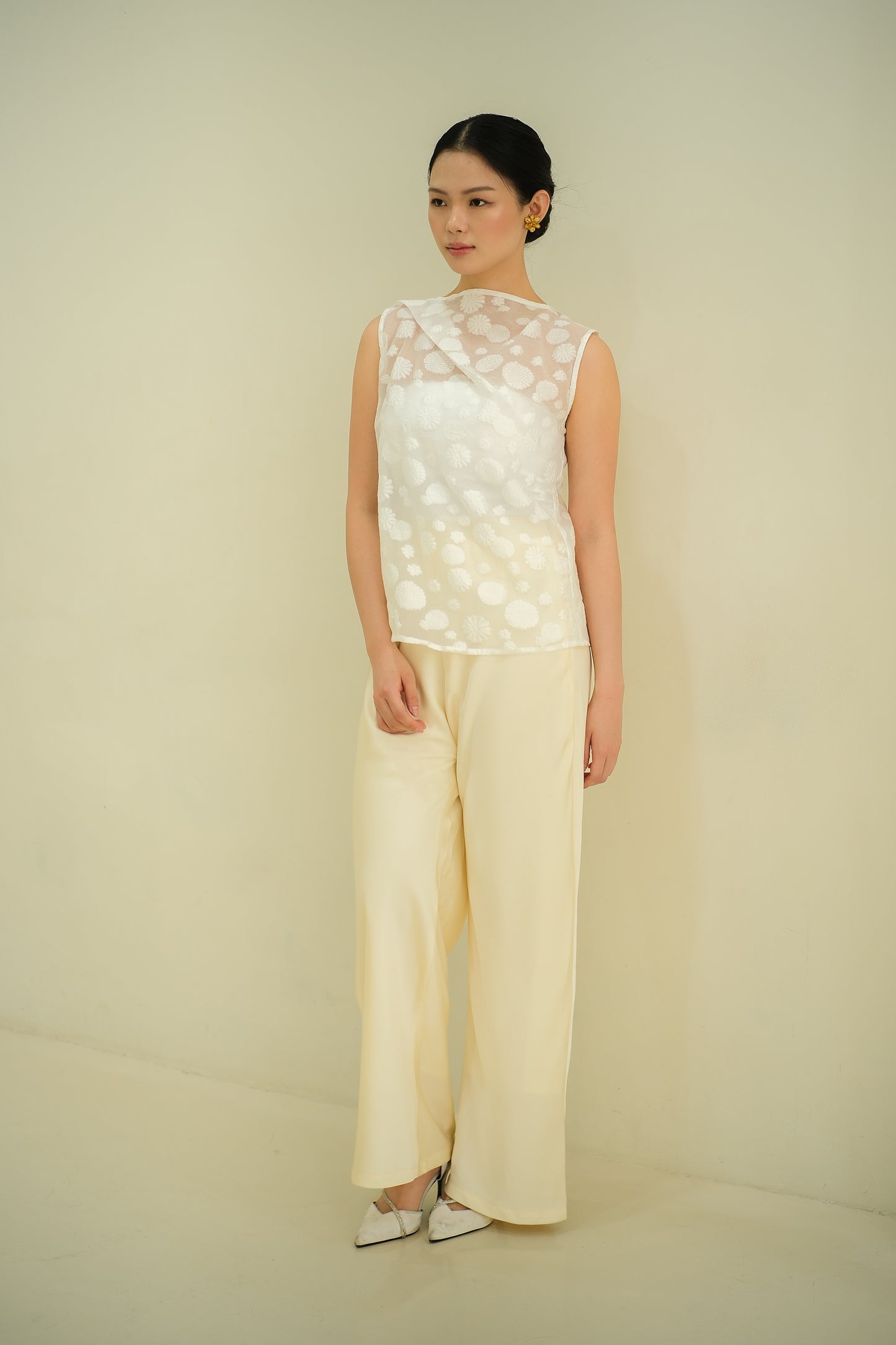 Reef Coral Organza Top