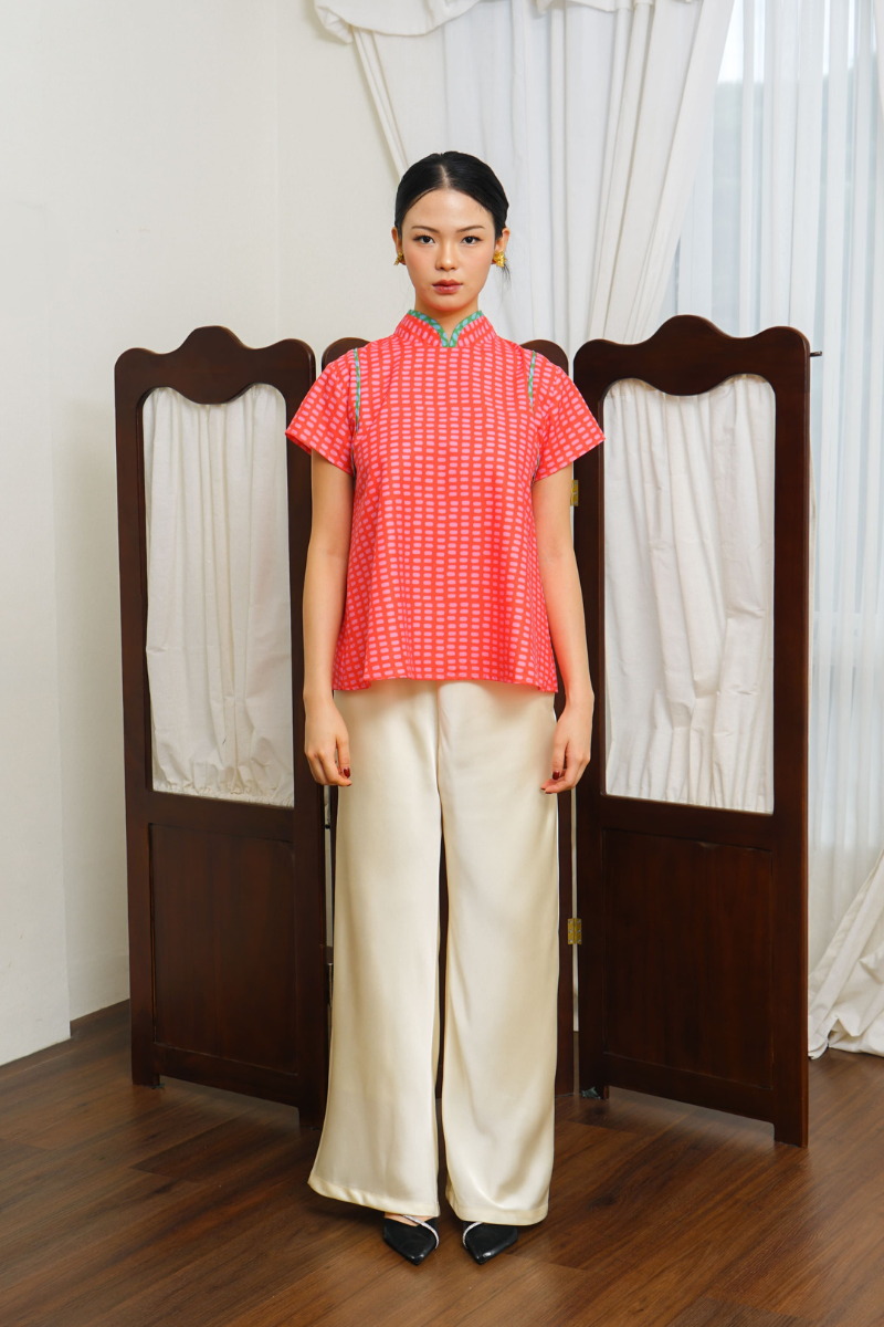 Nuan Qipao Coral Red (PRE-ORDER)
