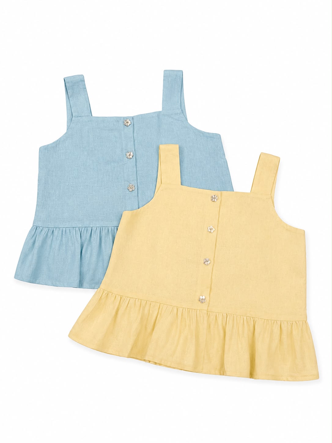 Lake Blue Linen Set
